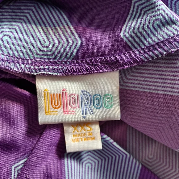 LuLaRoe Purple Patterned Skirt Size XXS - Picture 2 of 3